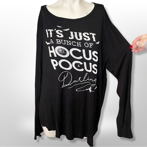 Hocus Pocus long sleeve graphic top 1XL - Picture 2 of 6